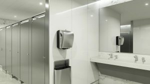 solid surface commercial restrooms